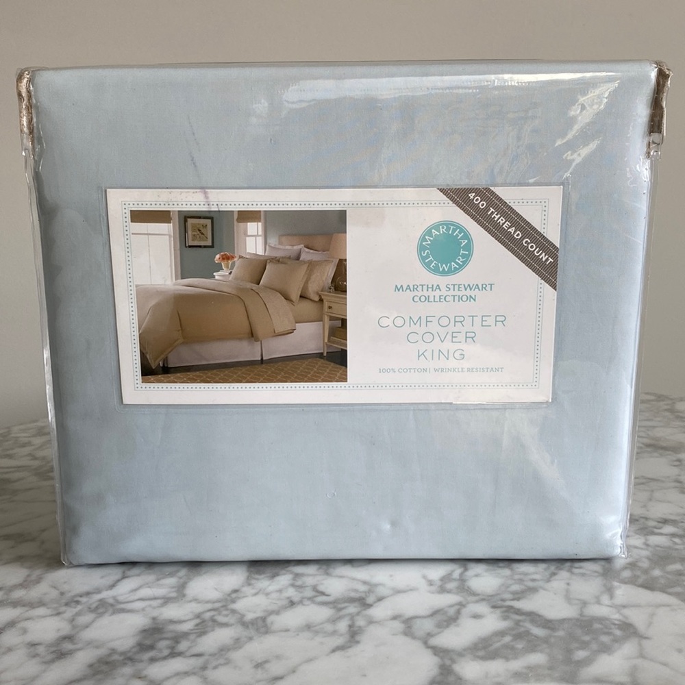 Martha Stewart comforter cover - king - 400 thread count